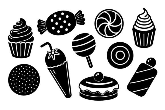 15 Sweet Food Smooth Line Art: A Versatile Design Resource
