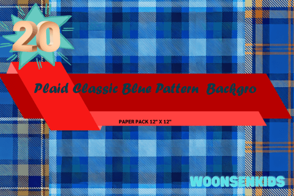 Best Plaid Classic Blue Pattern Background Watercolor Png Kdp Digital Paper