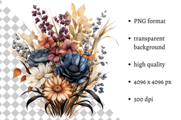 Bringing Seasonal Charm to Digital Design: A Complete Guide to Bouquet of Autumn Flowers PNG Clipart