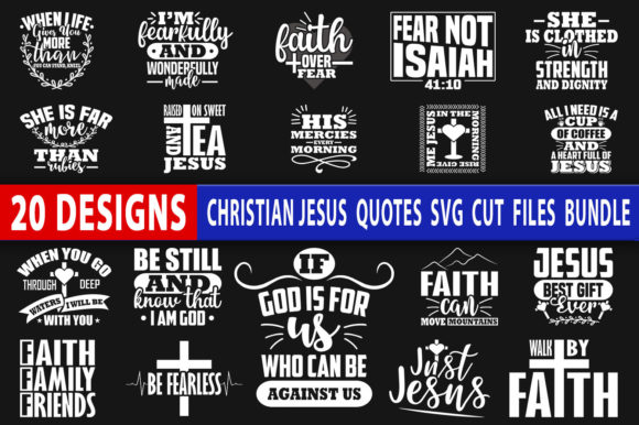 Christian Jesus Quotes Svg Design Bundle