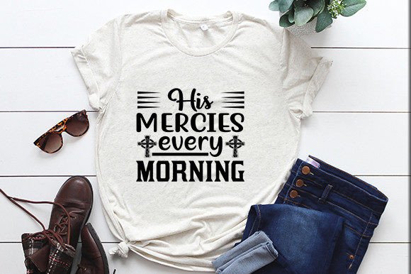 Christian Jesus Svg Design His Mercies Font