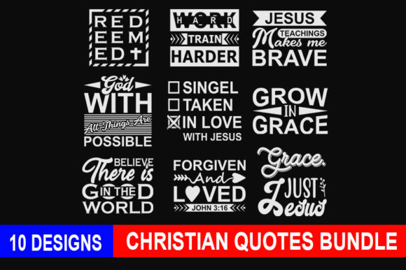 Christian Quotes Svg Cut Files Bundle