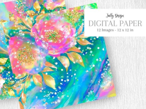 Colorful Alcohol Ink Floral Illustration: Bringing Bold Blooms into Everyday Life