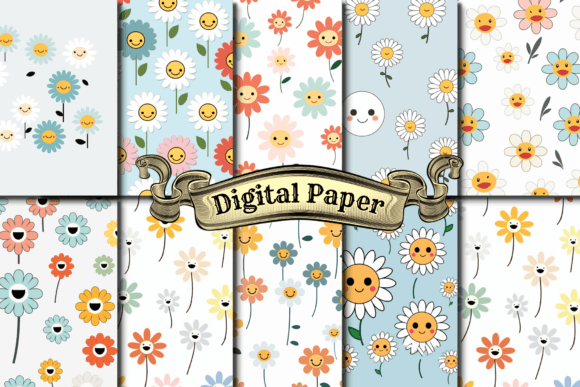 Cute Flower Digital Paper: A Versatile Resource for Modern Creatives