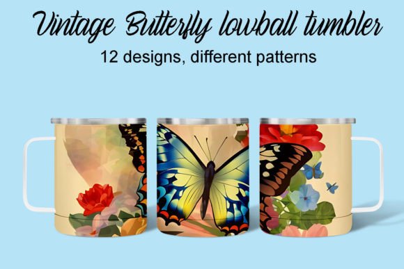 Discover the Charm of FREE Vintage Butterfly Lowball Tumblers