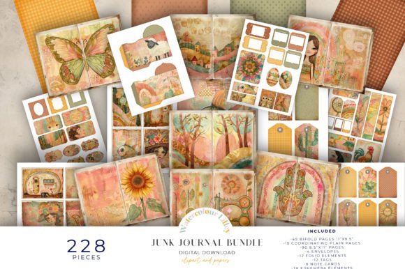 El Boho Junk Journal Bundle: creatividad sin límites para tu diario artístico