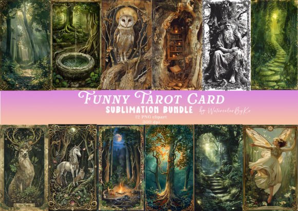 Fairy Forest Oracle Card Sublimation: Crafting Personalized Spiritual Tools for the Modern Creator