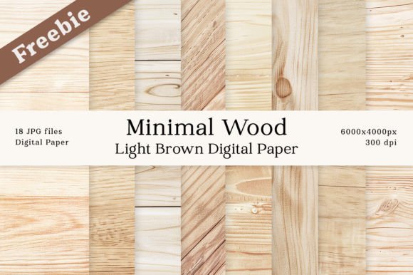 Freebie Minimal Wood Digital Paper: A Resource for Modern Creatives and Professionals