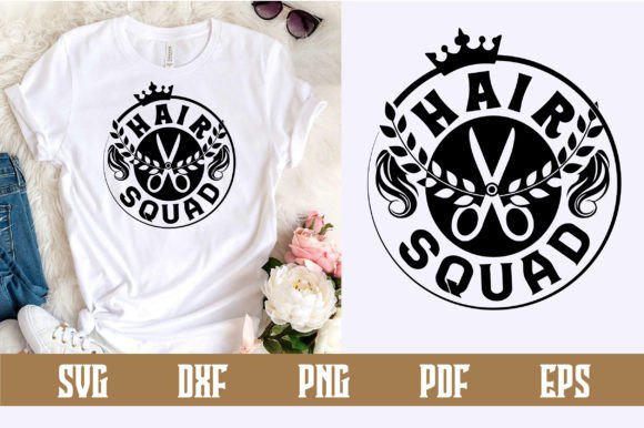 Hair Squad SVG Design for Modern Creatives