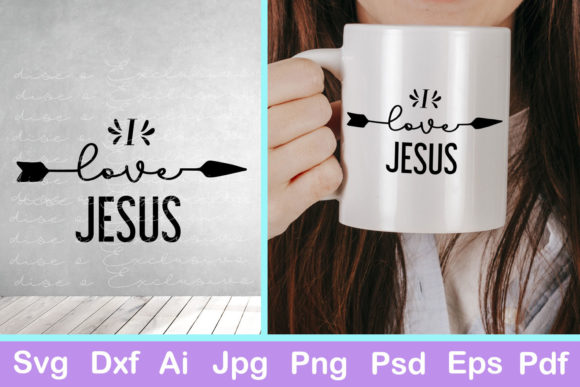 I Love Jesus: A Versatile Christian Cutting File for Creative Projects