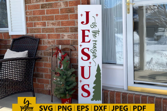 Jesus Is the Reason Christmas Porch Sign: A Meaningful Tradition for the Holiday Season