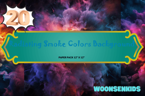 Radiating Smoke Colors Background Watercolor