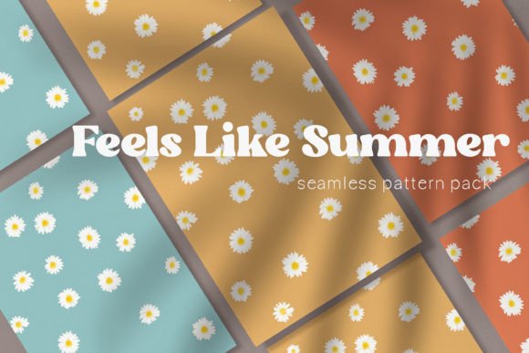 Retro Summer Daisy Seamless Patterns: A Timeless Design Resource for Modern Creatives