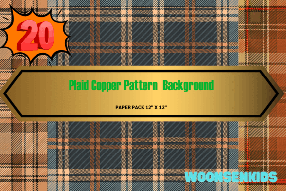 Top Plaid Copper Pattern Background Watercolor Png Kdp Digital Paper: A Versatile Design Asset