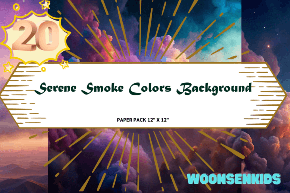 Top Serene Smoke Colors Background Watercolor Png Kdp Digital Paper