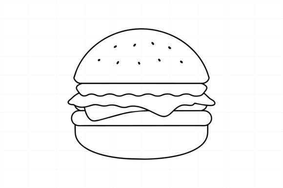 Why Burger Line Art Illustration Is Essential for Modern Branding and Design