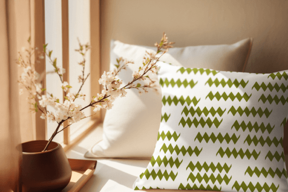 Zig Zag Waves on White Seamless Pattern